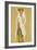 Standing Girl in White Petticoat-Egon Schiele-Framed Giclee Print