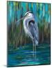Standing Heron II-Julie DeRice-Mounted Art Print