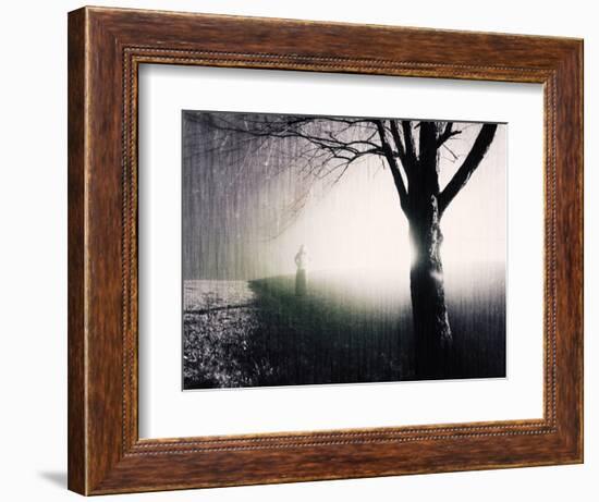 Standing in the Rain under Tree-Jan Lakey-Framed Photographic Print