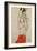 Standing Male Nude with Red Loincloth, 1914-Egon Schiele-Framed Giclee Print