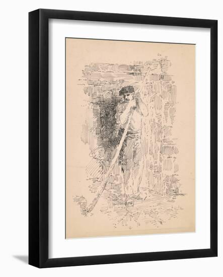 Standing Male Peasant, c.1878-Edward Moran-Framed Giclee Print