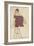 Standing Man, 1913 (Gouache, W/C and Pencil on Paper) (Recto of 996379)-Egon Schiele-Framed Giclee Print