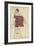 Standing Man, 1913 (Gouache, W/C and Pencil on Paper) (Recto of 996379)-Egon Schiele-Framed Giclee Print