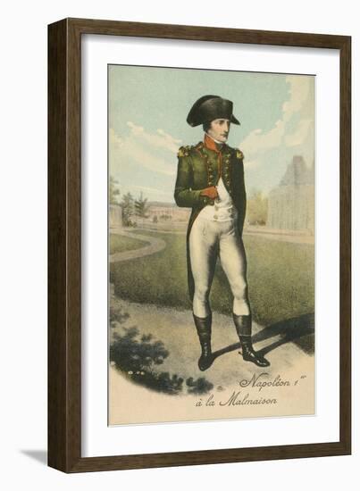 Standing Napoleon with Hand in Shirt-null-Framed Art Print