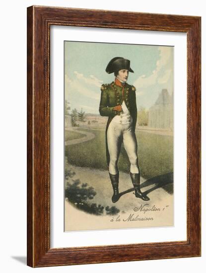 Standing Napoleon with Hand in Shirt-null-Framed Art Print