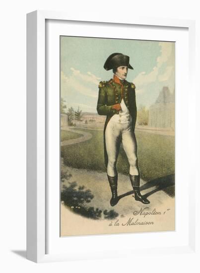 Standing Napoleon with Hand in Shirt-null-Framed Art Print