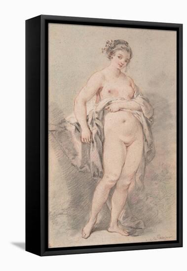 Standing Nude Female-François Boucher-Framed Premier Image Canvas