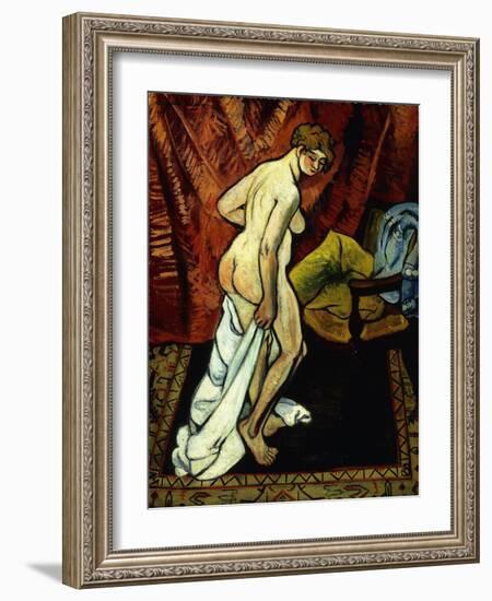 Standing Nude with Towel; Nu Debout Sa Drapant, 1919-Suzanne Valadon-Framed Giclee Print