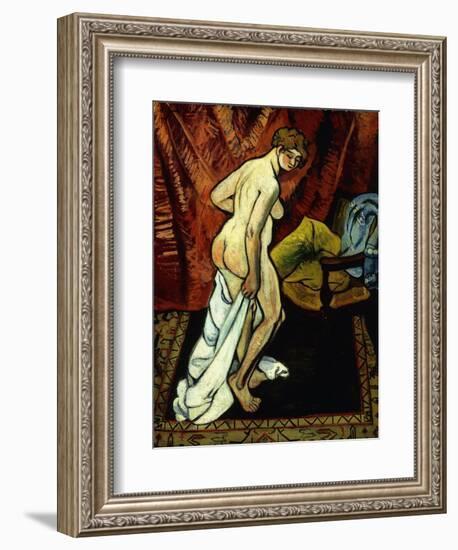 Standing Nude with Towel-Suzanne Valadon-Framed Giclee Print