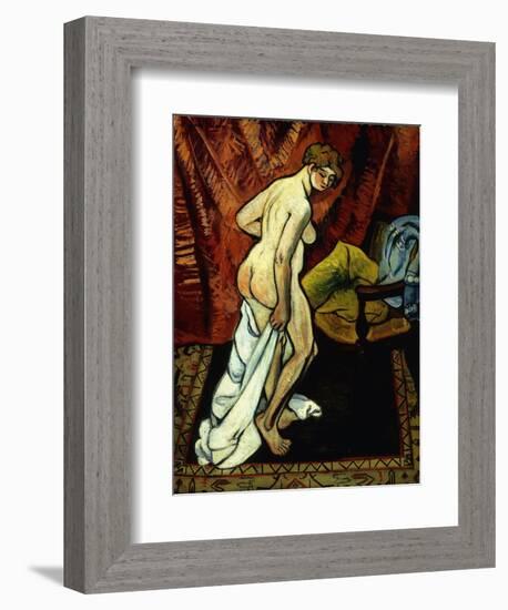 Standing Nude with Towel-Suzanne Valadon-Framed Giclee Print