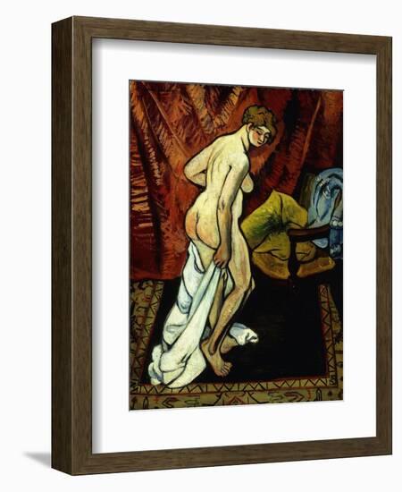 Standing Nude with Towel-Suzanne Valadon-Framed Giclee Print