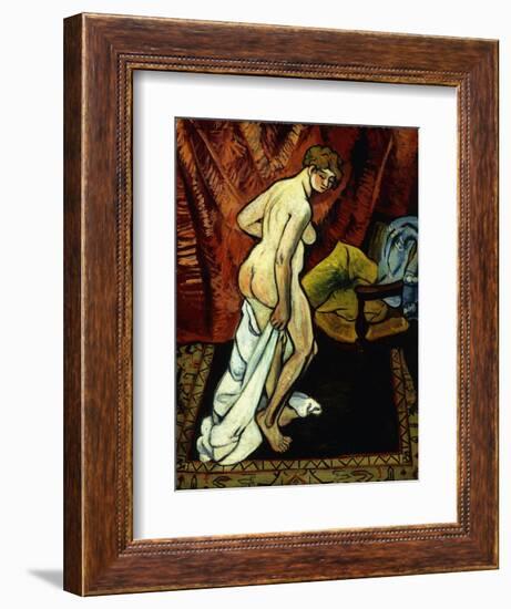 Standing Nude with Towel-Suzanne Valadon-Framed Giclee Print