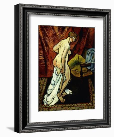 Standing Nude with Towel-Suzanne Valadon-Framed Giclee Print