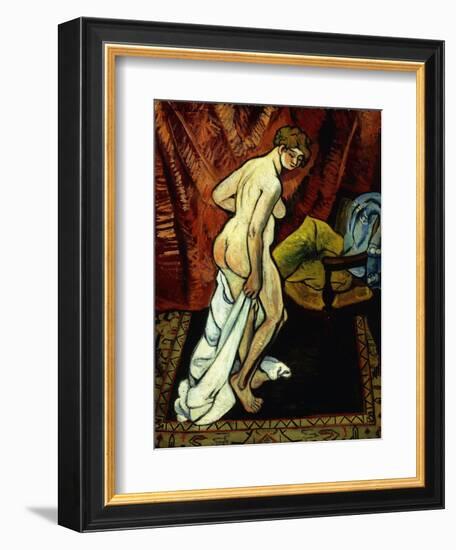 Standing Nude with Towel-Suzanne Valadon-Framed Giclee Print