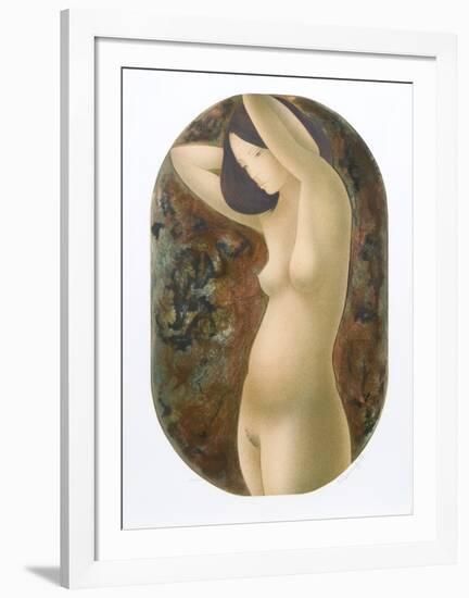 Standing Nude-Alain Bonnefoit-Framed Collectable Print