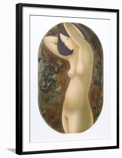 Standing Nude-Alain Bonnefoit-Framed Collectable Print