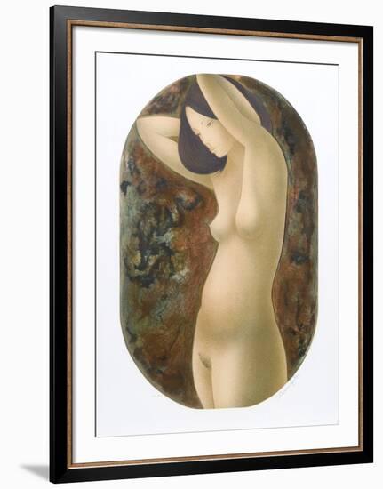 Standing Nude-Alain Bonnefoit-Framed Collectable Print