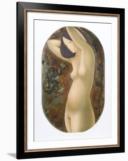 Standing Nude-Alain Bonnefoit-Framed Collectable Print