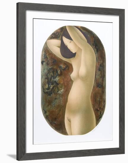 Standing Nude-Alain Bonnefoit-Framed Collectable Print