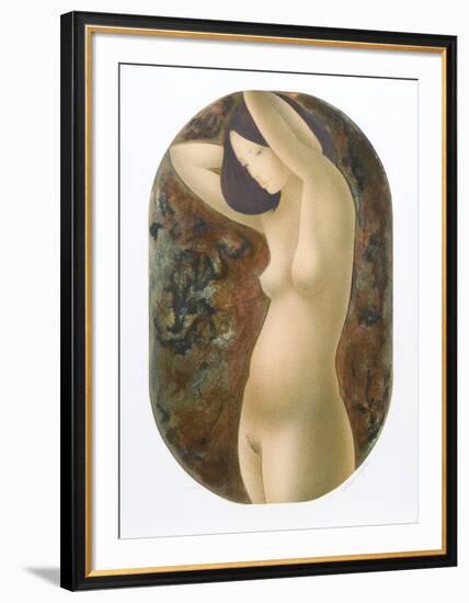 Standing Nude-Alain Bonnefoit-Framed Collectable Print