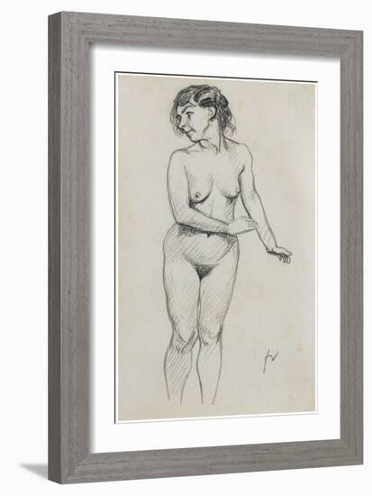 Standing Nude-Félix Vallotton-Framed Giclee Print