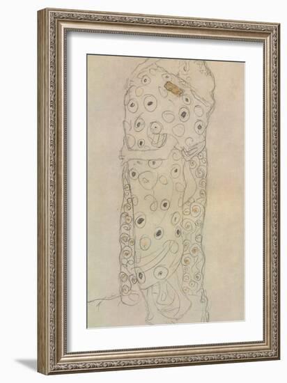 Standing Pair of Lovers 2-Gustav Klimt-Framed Giclee Print