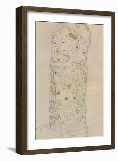 Standing Pair of Lovers 2-Gustav Klimt-Framed Giclee Print