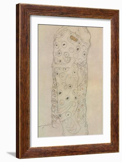 Standing Pair of Lovers 2-Gustav Klimt-Framed Giclee Print