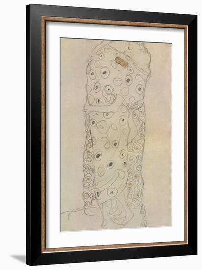 Standing Pair of Lovers 2-Gustav Klimt-Framed Giclee Print