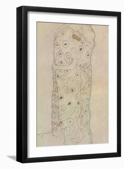 Standing Pair of Lovers 2-Gustav Klimt-Framed Giclee Print