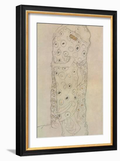 Standing Pair of Lovers 2-Gustav Klimt-Framed Giclee Print