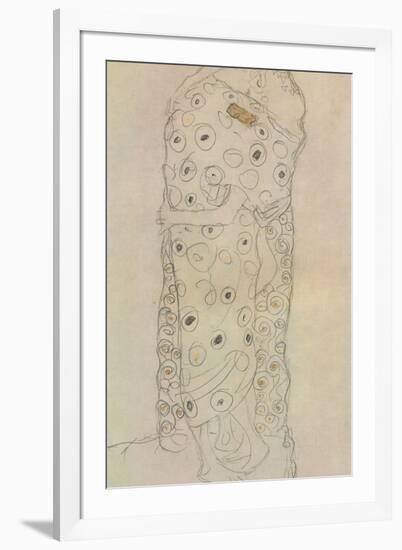 Standing Pair of Lovers 2-Gustav Klimt-Framed Giclee Print