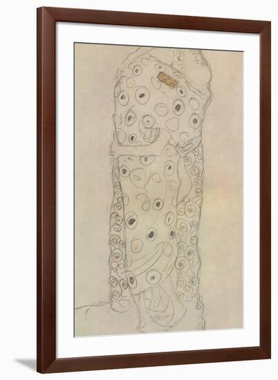 Standing Pair of Lovers 2-Gustav Klimt-Framed Giclee Print