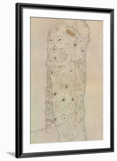 Standing Pair of Lovers 2-Gustav Klimt-Framed Giclee Print