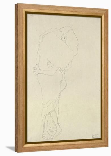 Standing Pair of Lovers-Gustav Klimt-Framed Premier Image Canvas