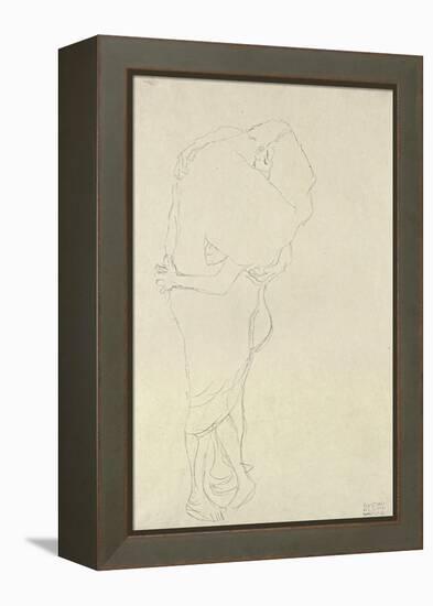 Standing Pair of Lovers-Gustav Klimt-Framed Premier Image Canvas