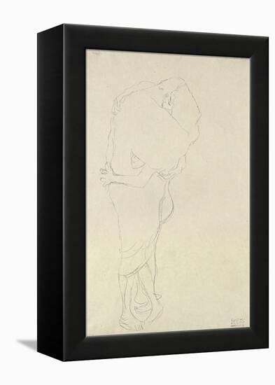 Standing Pair of Lovers-Gustav Klimt-Framed Premier Image Canvas