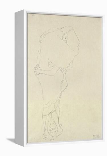 Standing Pair of Lovers-Gustav Klimt-Framed Premier Image Canvas