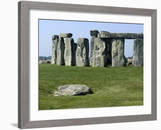 Standing Stone Circle of Stonehenge, 3000-2000BC, UNESCO World Heritage Site, Wiltshire, England-Ethel Davies-Framed Photographic Print