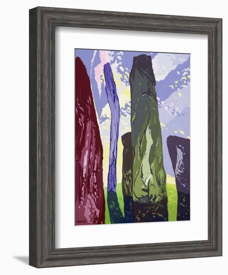 Standing Stones, Callanish, 2003-Derek Crow-Framed Giclee Print