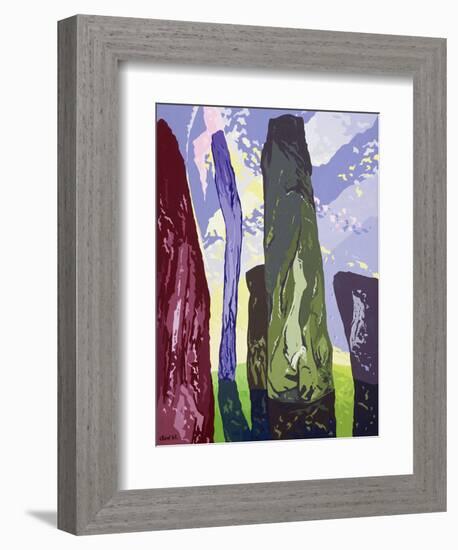 Standing Stones, Callanish, 2003-Derek Crow-Framed Giclee Print