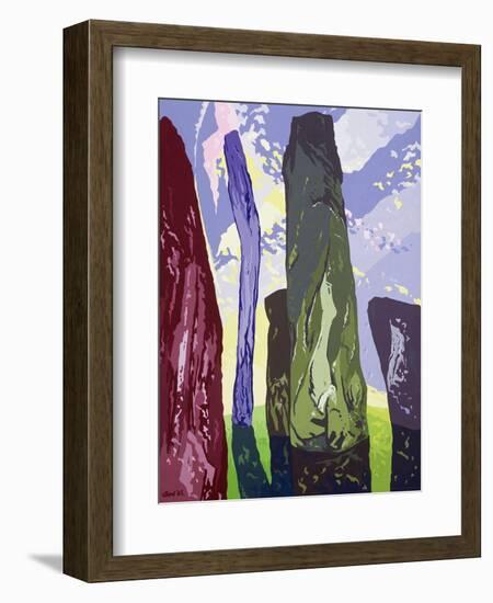 Standing Stones, Callanish, 2003-Derek Crow-Framed Giclee Print