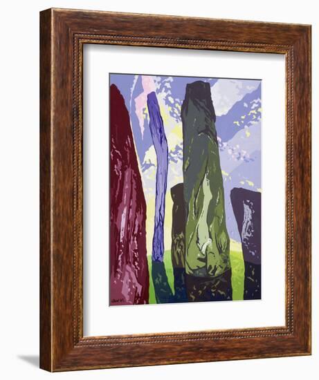 Standing Stones, Callanish, 2003-Derek Crow-Framed Giclee Print