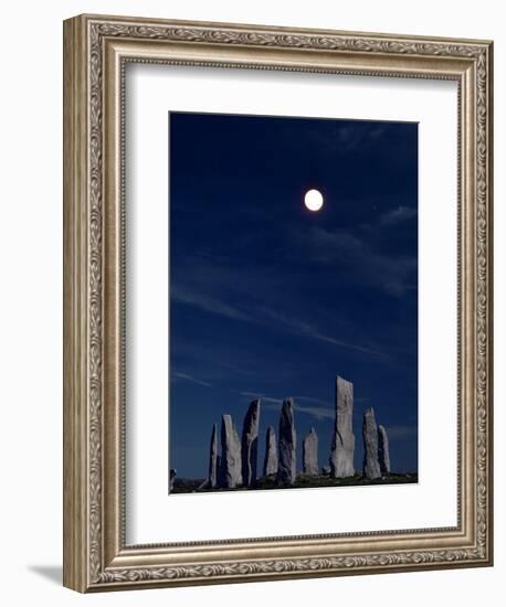 Standing Stones, Callanish, Isle of Lewis, Outer Hebrides, Scotland, United Kingdom-Adam Woolfitt-Framed Photographic Print