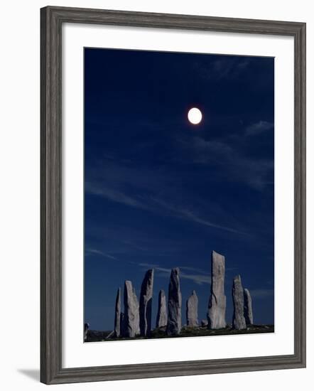 Standing Stones, Callanish, Isle of Lewis, Outer Hebrides, Scotland, United Kingdom-Adam Woolfitt-Framed Photographic Print