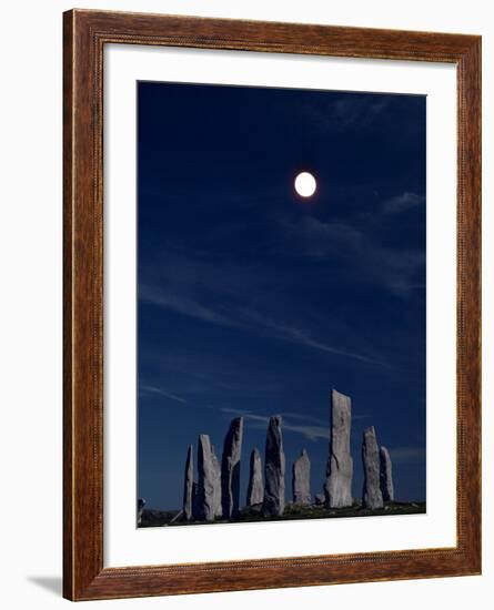 Standing Stones, Callanish, Isle of Lewis, Outer Hebrides, Scotland, United Kingdom-Adam Woolfitt-Framed Photographic Print