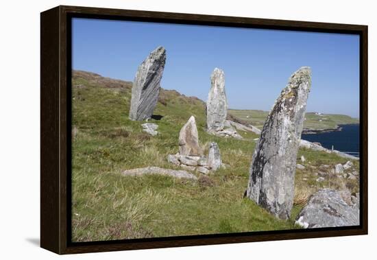 Standing Stones, Great Bernera, Isle of Lewis, Outer Hebrides, Scotland, 2009-Peter Thompson-Framed Premier Image Canvas