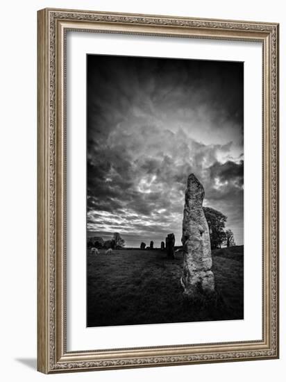Standing Stones in Countryside-Rory Garforth-Framed Photographic Print