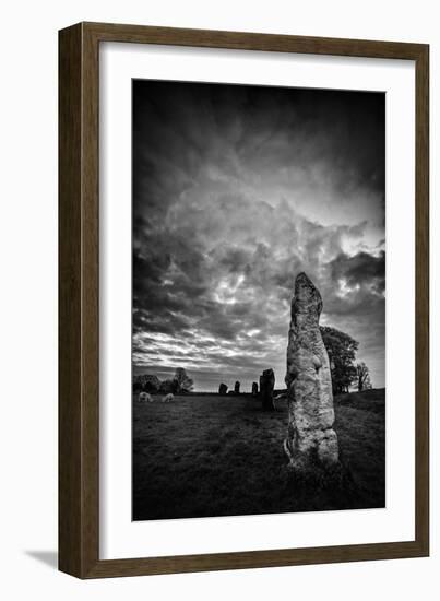 Standing Stones in Countryside-Rory Garforth-Framed Photographic Print