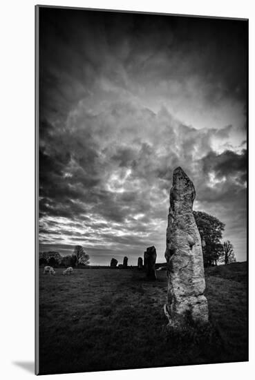 Standing Stones in Countryside-Rory Garforth-Mounted Photographic Print